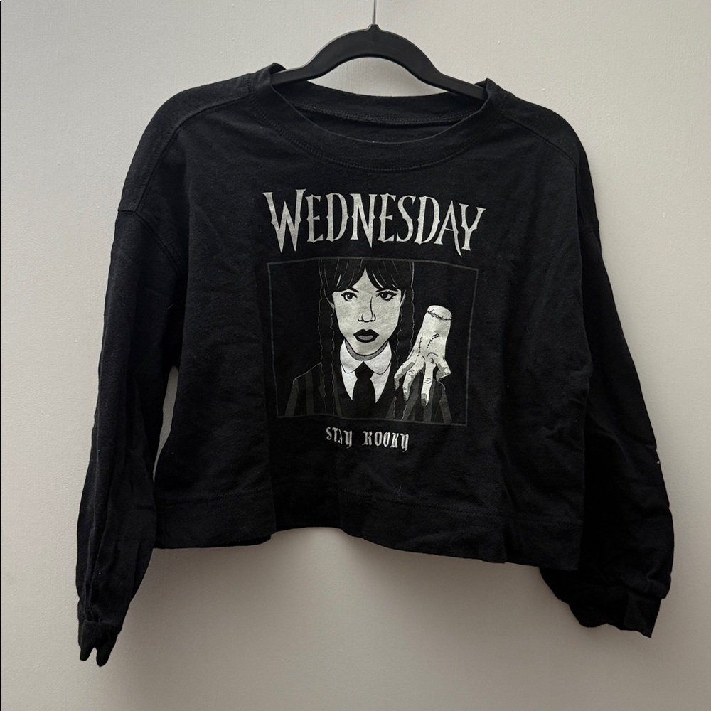 Wednesday Cropped Long Sleeve Tee
